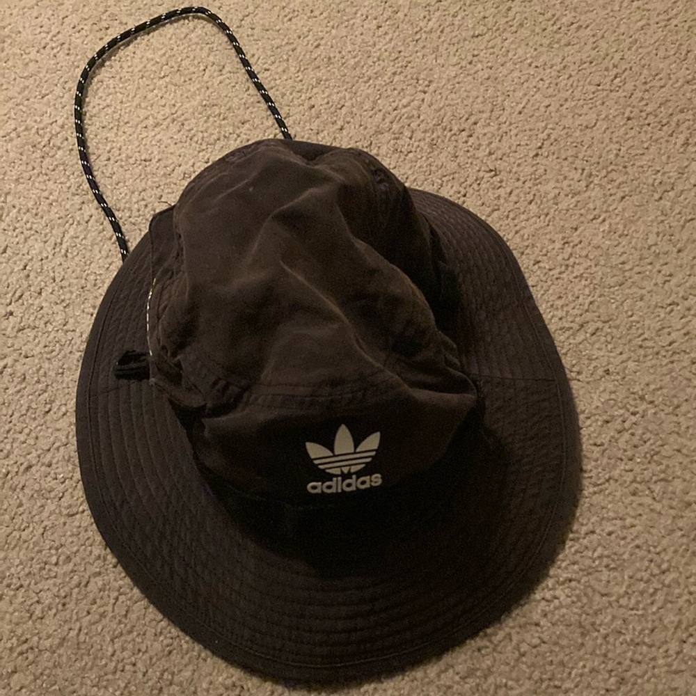 Adidas Dark Bucket Hat with Logo